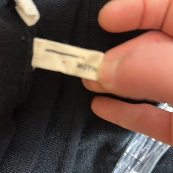 Moth by Anthropologie black Tie sweater pants size M - Picture 4 of 5